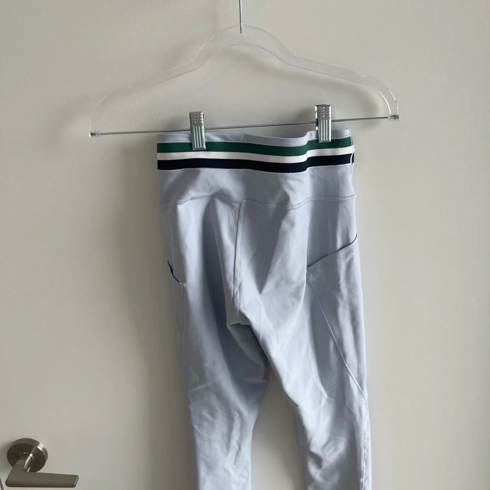 Athleta Blue and Green Activewear Matching Set